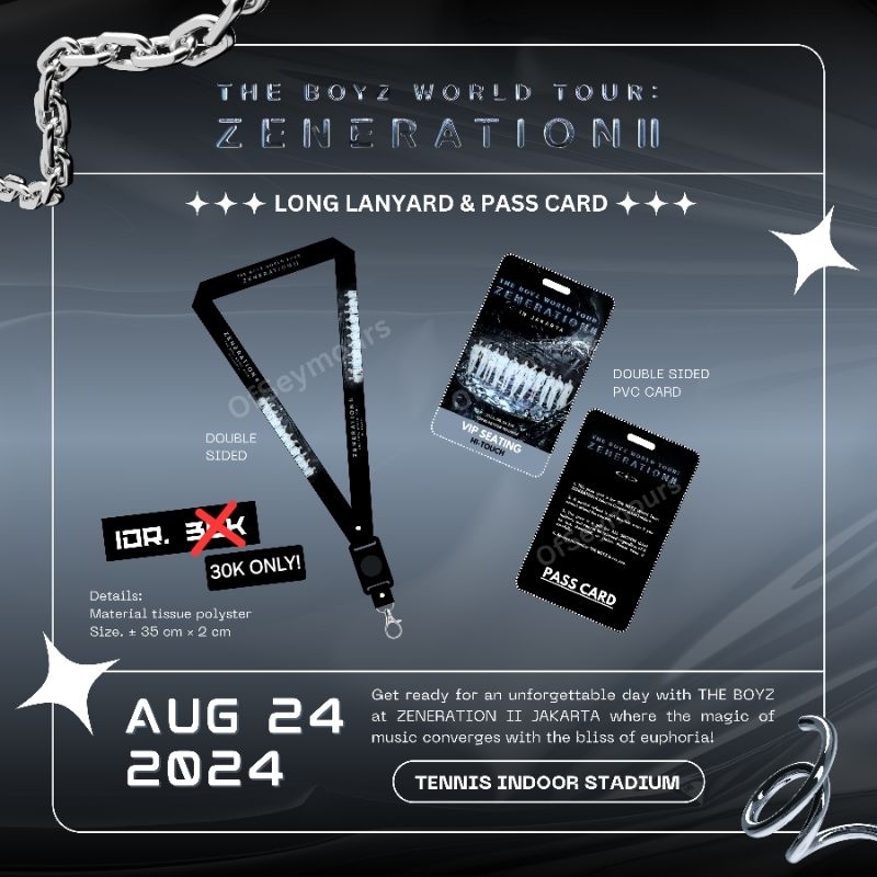 

THE BOYZ LANYARD SECTION & PASS CARD ZENERATION II JAKARTA