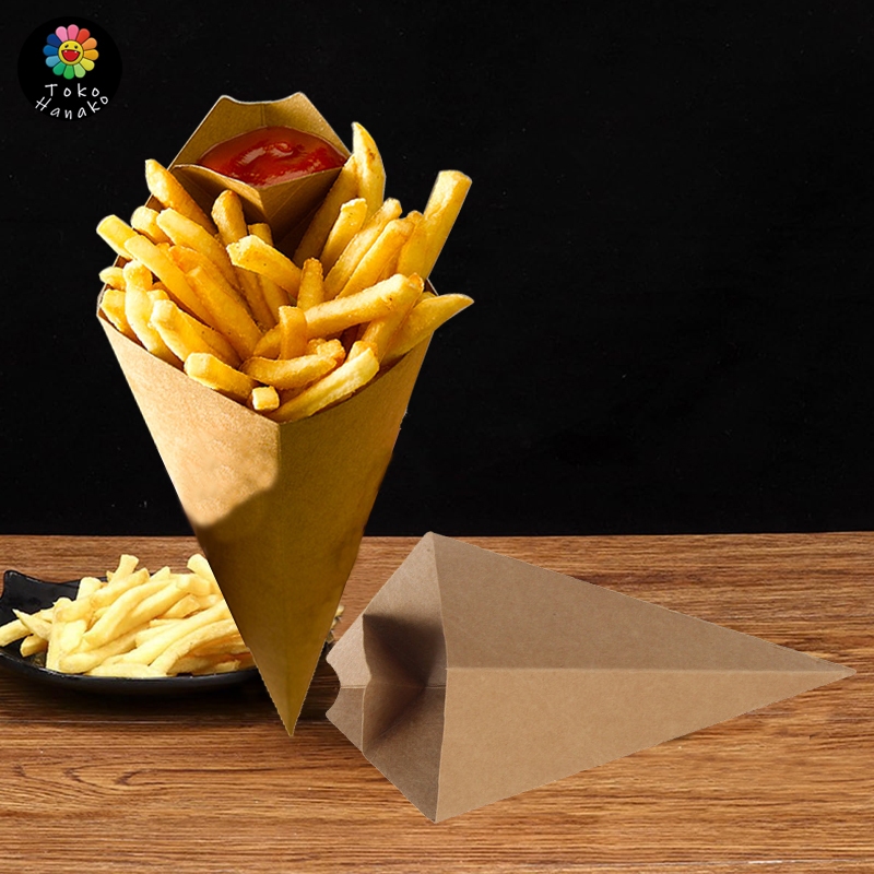 

50pcs Box Kentang Goreng French Fries Dus Churros Ayam Dus French Fries Kecil French Fries Packaging Kantong French Fries