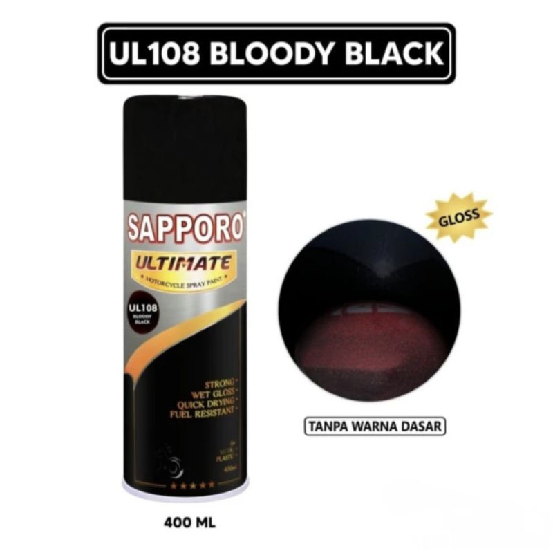 Sapporo Ultimate UL108 BLOODY BLACK/BLACK SERIES