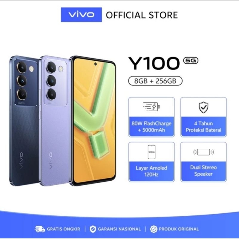 Vivo Y100 5G Ram8/256Gb Original & Bergaransi Resmi