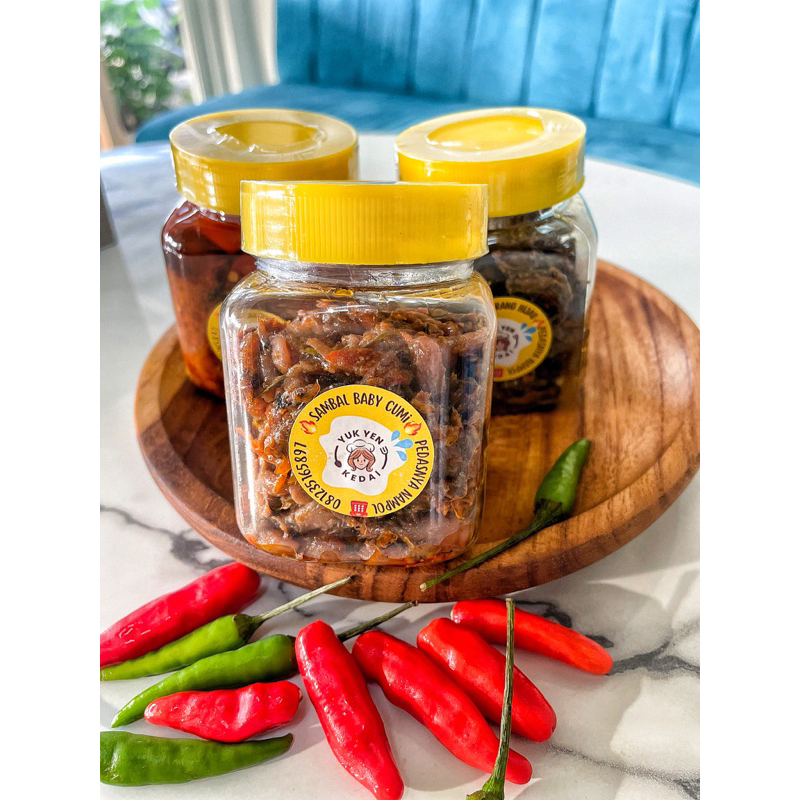 

sambal baby cumi 150gr netto