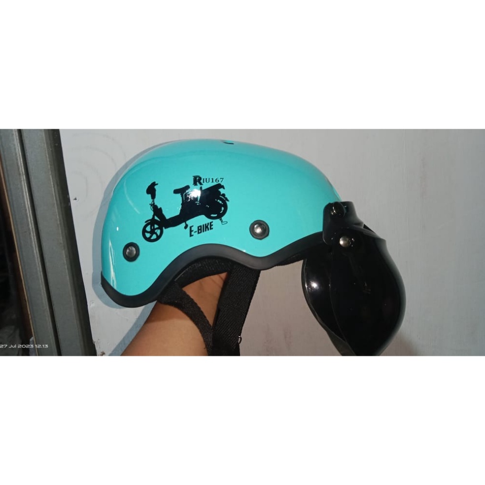 Wow Murah Meriah RIU167 HELM SEPEDA LISTRIK E BIKE DAN SEPEDA MODEL BATOK dengan lapisan busa tebal 