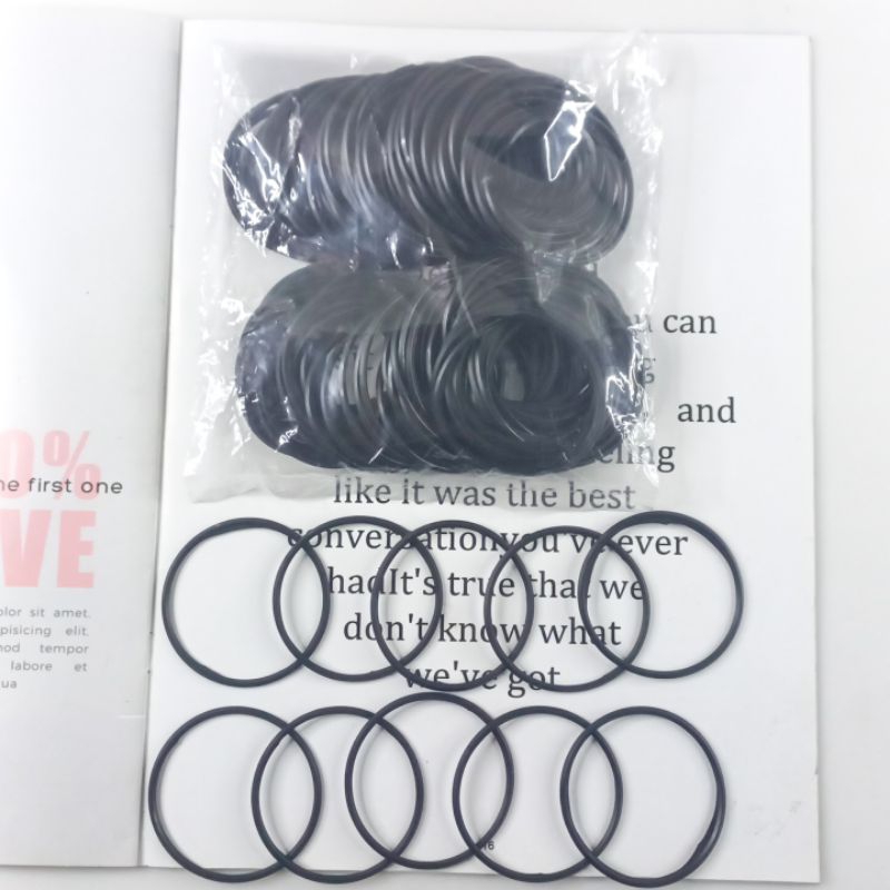 Gelang Karet Hitam Isi 144pcs Gelang Hitam Gelang Sil Grosir