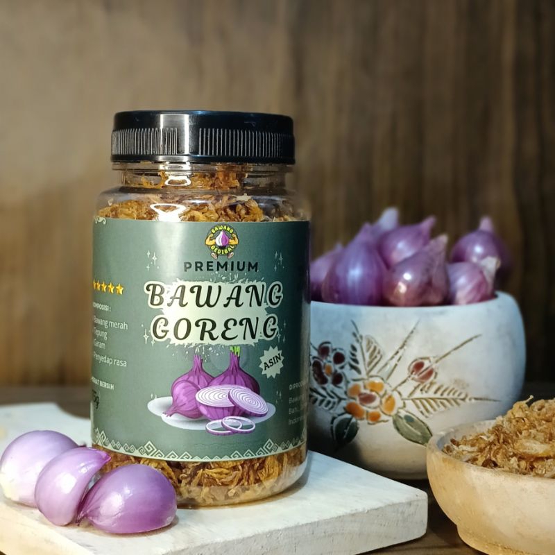 

Bawang Goreng Premium | Bawang Goreng Asin | Berat Bersih 75 gram | Bawang Goreng Tanpa Pengawet | Bawang Goreng Probolinggo | Brambang Goreng | Bawang Gedibal | Bawang Kriuk