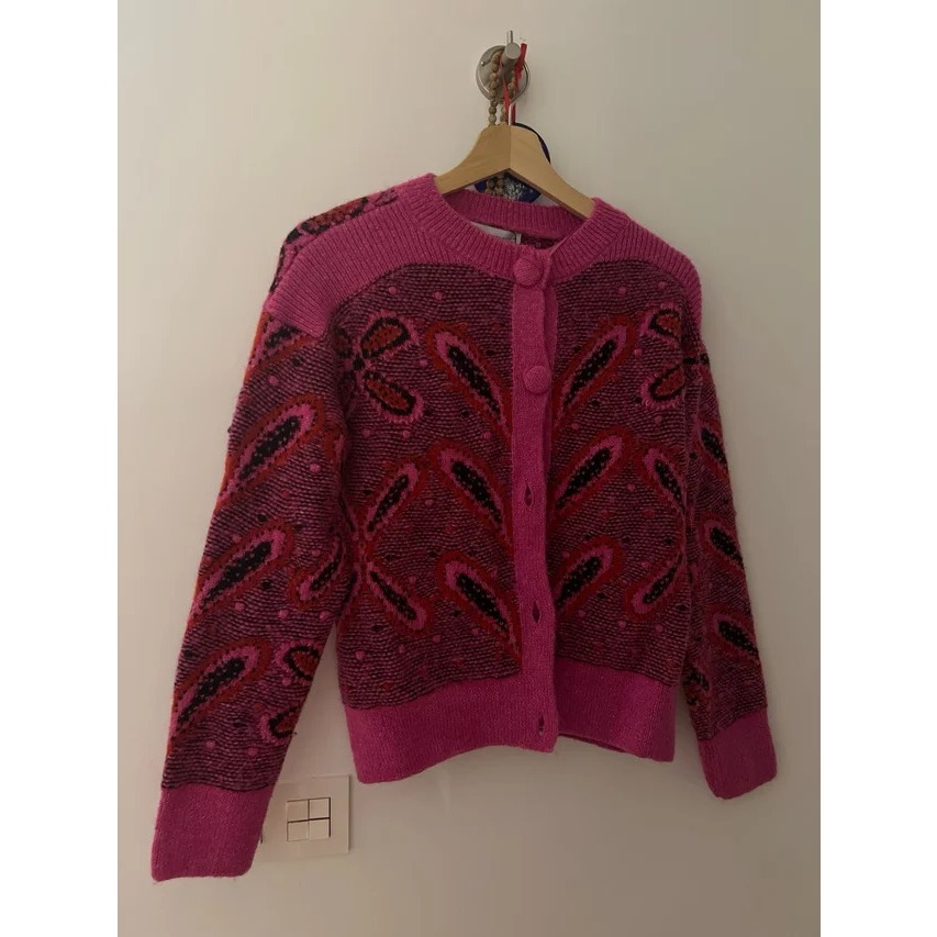 Pink Fuchsia Knit Sweater - Sweater Rajut Warna Pink Fuchsia