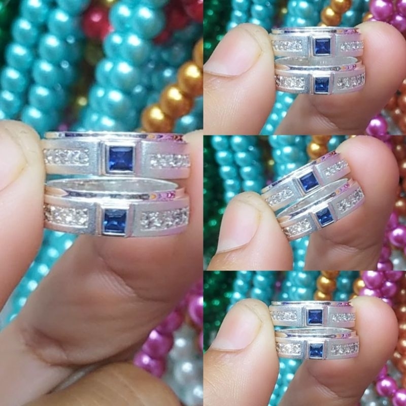 Cincin Couple Berlian Asli 100% Original Lengkap Dgn Sertifikat Lab Memo Resmi