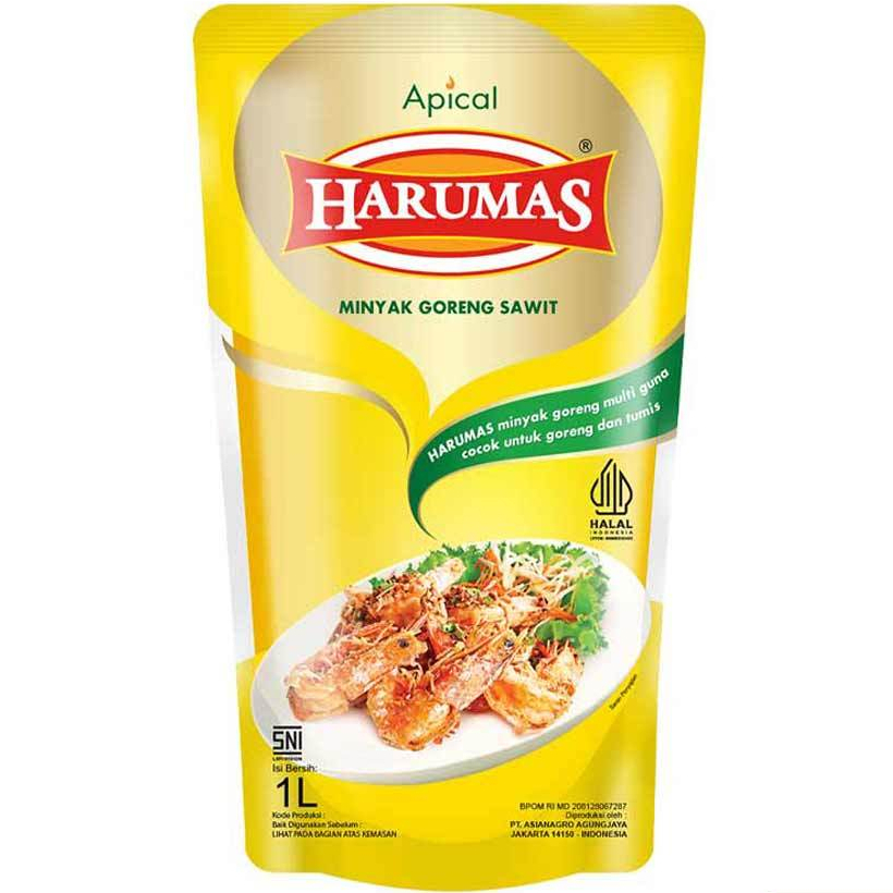 

Minyak Goreng Premium Harumas 1 Liter Jernih Dan Bening 1 PCS