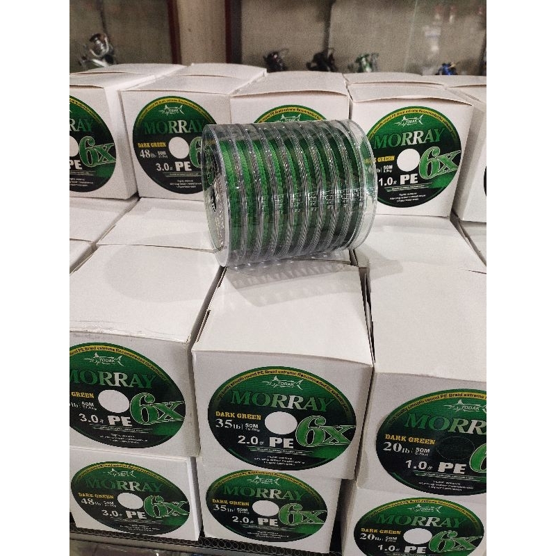 Senar Pancing  Pe MORRAY X-6 50M GREEN