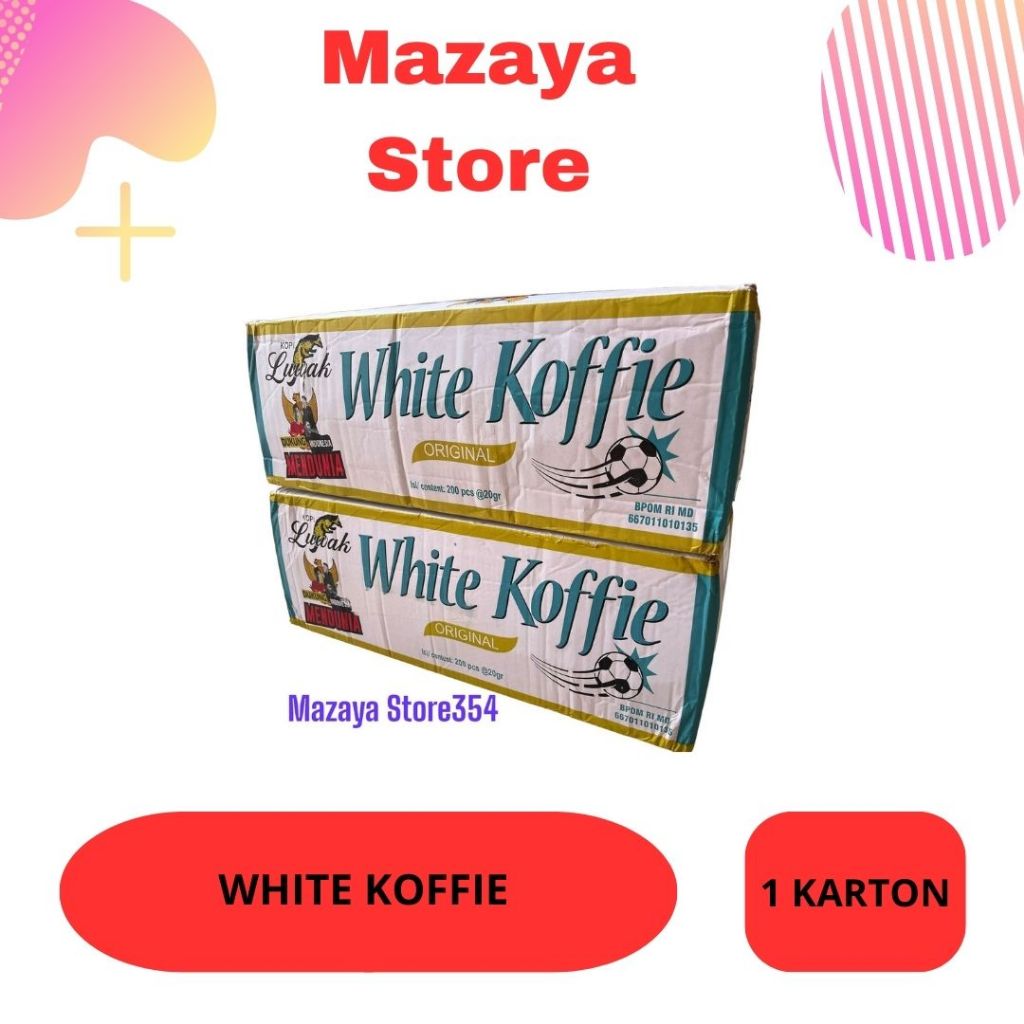 

* MAZAYA STORE* LUWAK WHITE KOFFIE 1 DUS || KOPI LUWAK || KOPI INSTAN