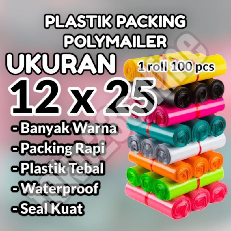 POLYMAILER 12X25 / POLIMER 12X25 / PLASTIK PACKING POLYMAILER 12 X 25 / PLASTIK POLYMAILER POLIMER /
