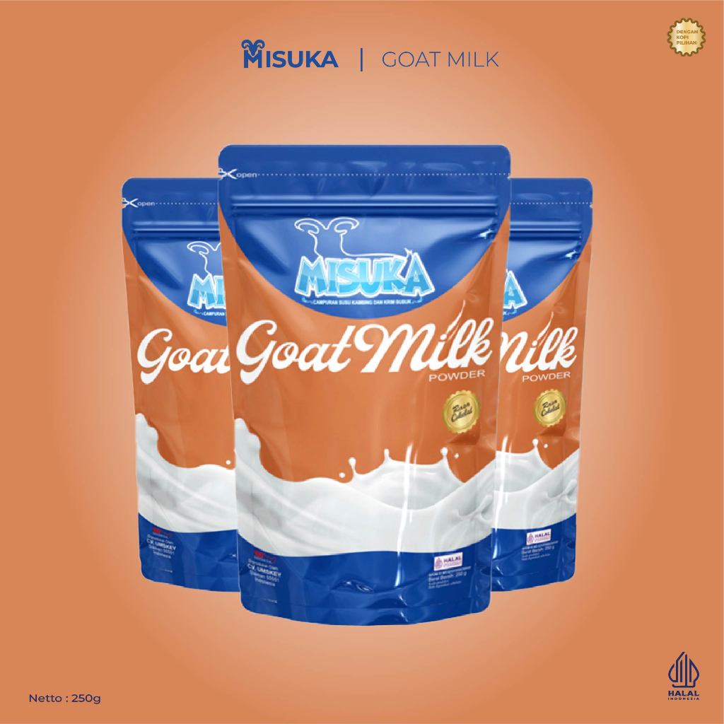 

MISUKA Susu Kambing Etawa Super Rasa Coklat (3 x 250gr) - Mengatasi Nyeri Sendi & menghaluskan Kulit