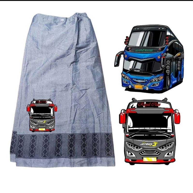 Sarung Anak Laki-laki Gambar Bus  Sarung Instan Anak Laki-laki Gambar kartun  Sarung Anak Kecil