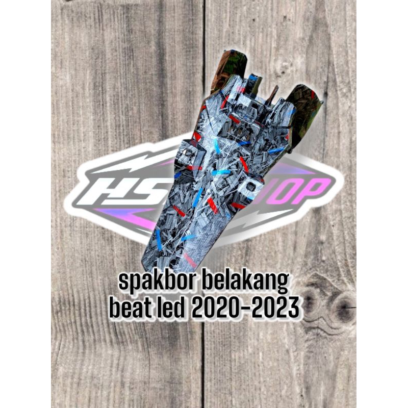 Spakbor belakang beat led deluxe street carbon wtp celup 2020-2023