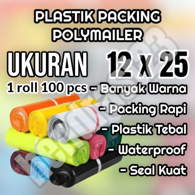 POLYMAILER 12X25 / POLIMER 12X25 / PLASTIK PACKING POLYMAILER 12 X 25 / PLASTIK POLYMAILER POLIMER /