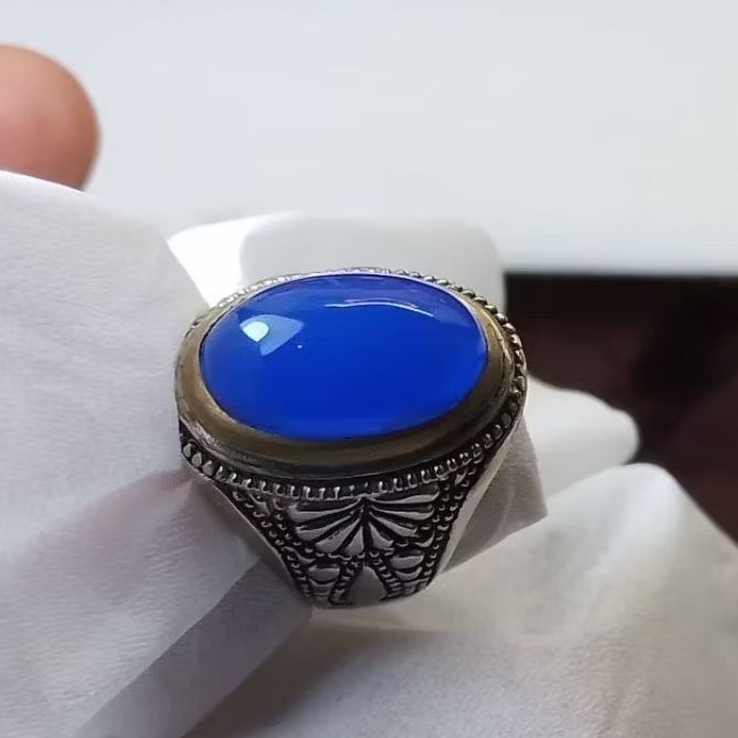 cincin akik blue mizone baturaja naturall
