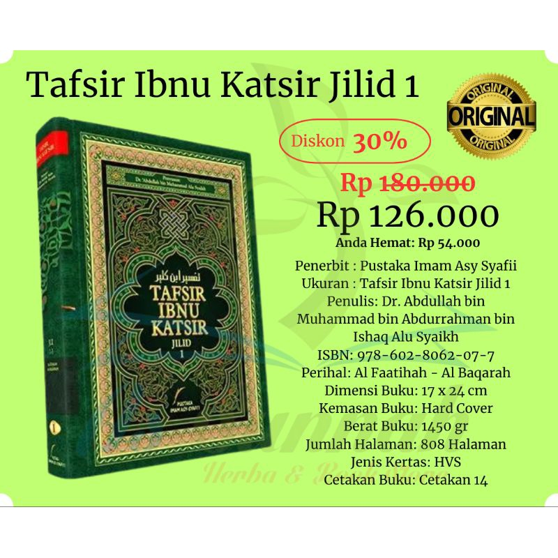 Tafsir Ibnu Katsir Jilid 1