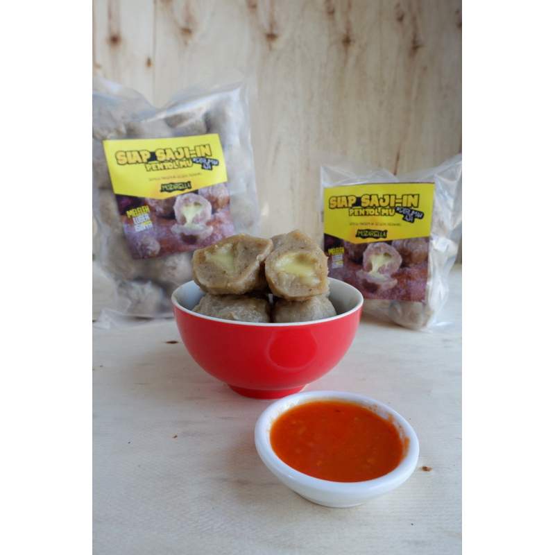 

pentol gilaa frozen isi Moza (pentol besar)