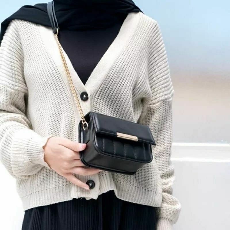 AMINAH BESAR / tas selempang wanita/tas kekinian/tas firal/tas tali rantai