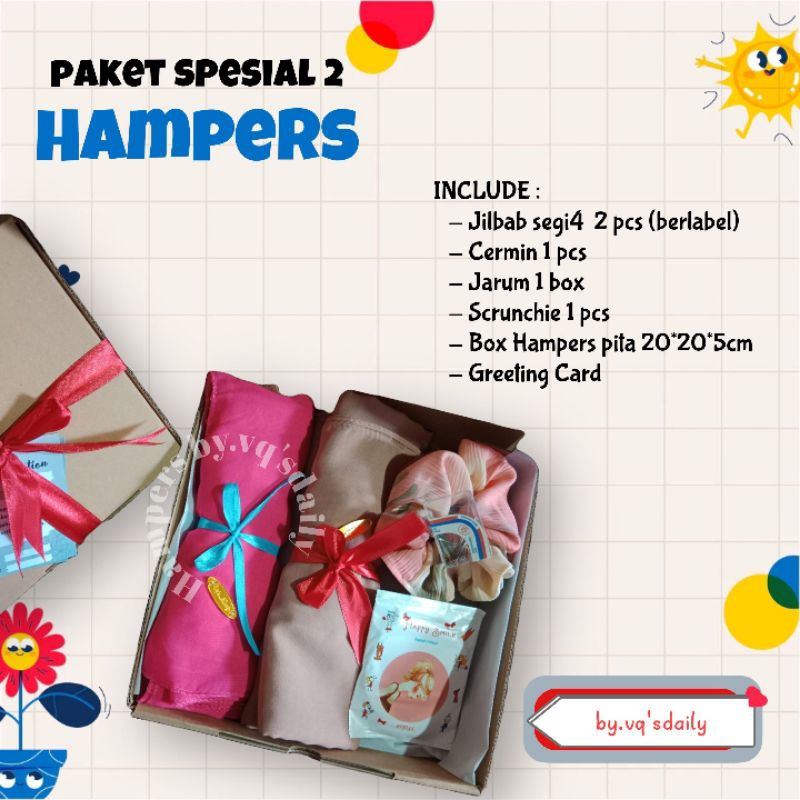 Hampers Hijab / Kado ulang tahun cewek