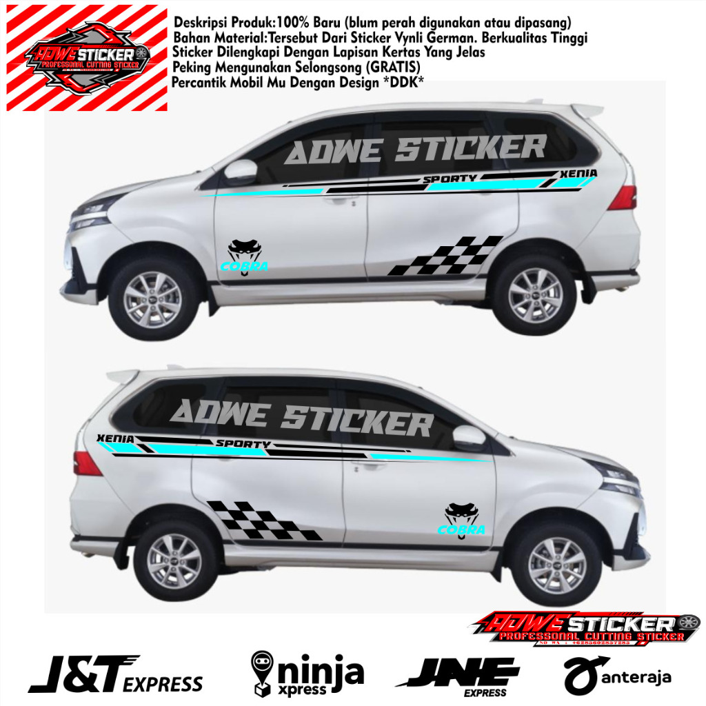 Stiker Cutting Mobil Xenia Stiker Variasi Bodi Samping Mobil Daihatsu Xenia