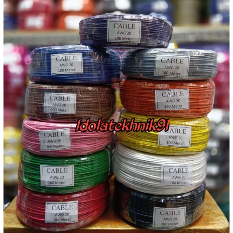 KABEL AWG 20 CABLETON 100METER/ROLL MADE IN JAPAN KABEL AWG20