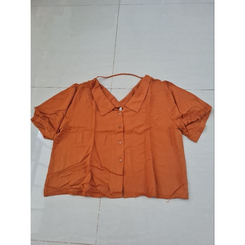 Colorbox Crop Top Kemeja Wanita