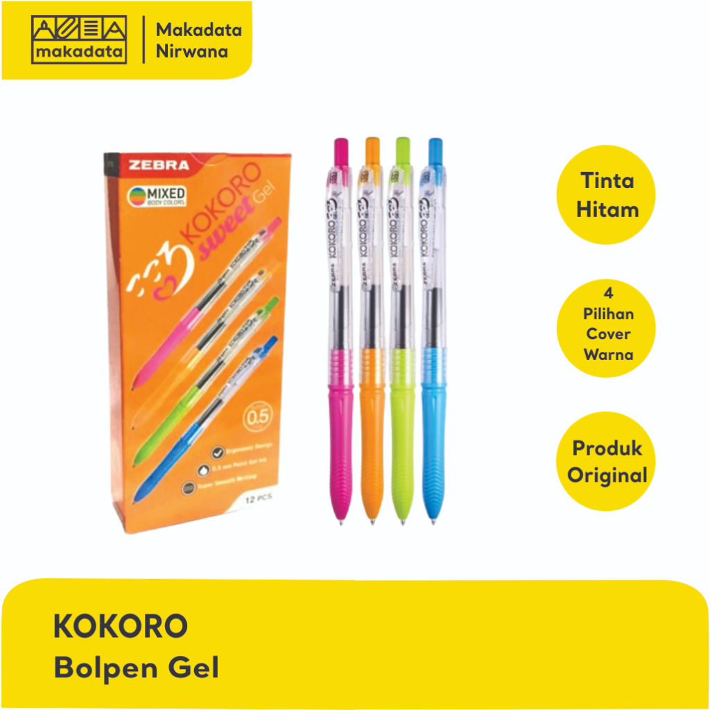 

KOKORO SWEET BOLPEN/PULPEN/BOLPOINT WARNA HITAM (1PCS)