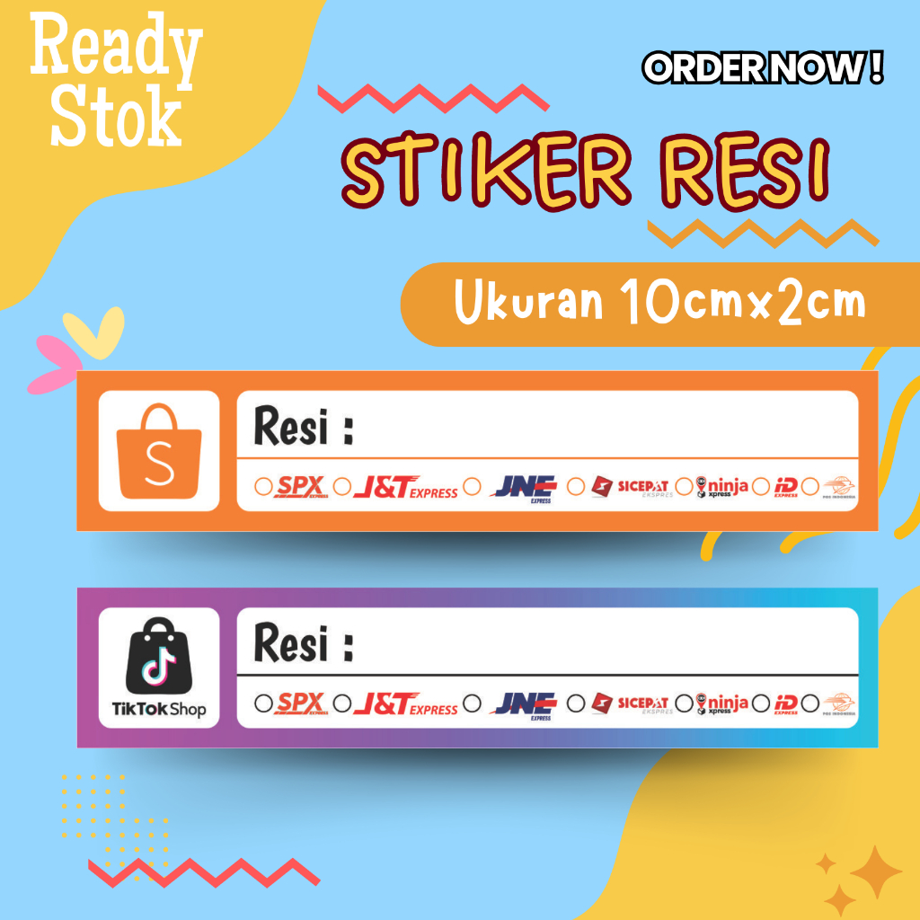 

[ISI 50PCS] STIKER RESI PENGIRIMAN SIAP PAKAI