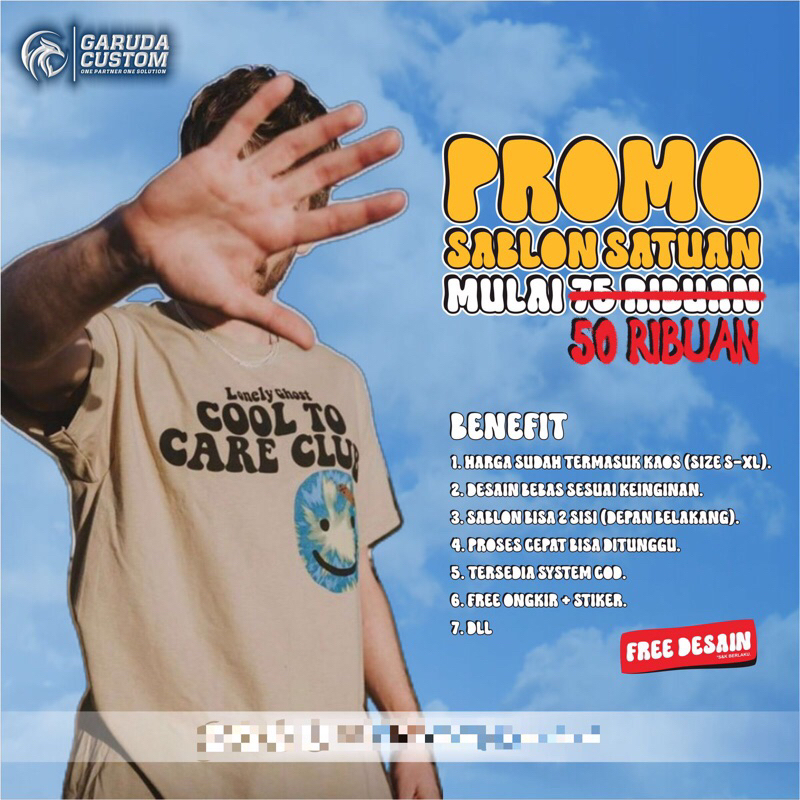 [PROMO] Sablon Satuan Terlaris | Sablon Custom | Sablon DTF | Sablon Kaos Satuan | Kaos Custom
