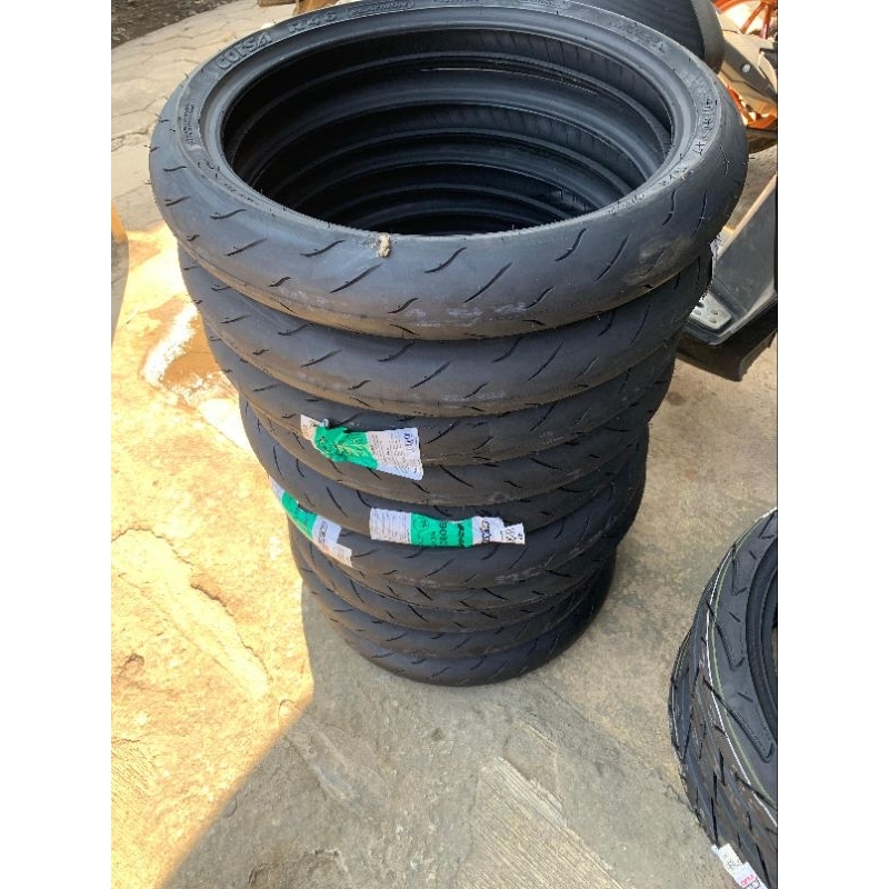 Ban soft compound Corsa r46 90 80 ring 17 PRODUKSI 2024 ban balap road race