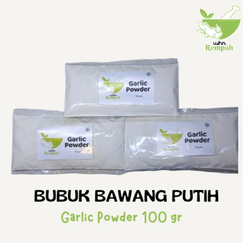 

BAWANG PUTIH BUBUK ISI 100 GRAM BUMBU DAPUR WHN REMPAH GROUND GARLIC POWDER