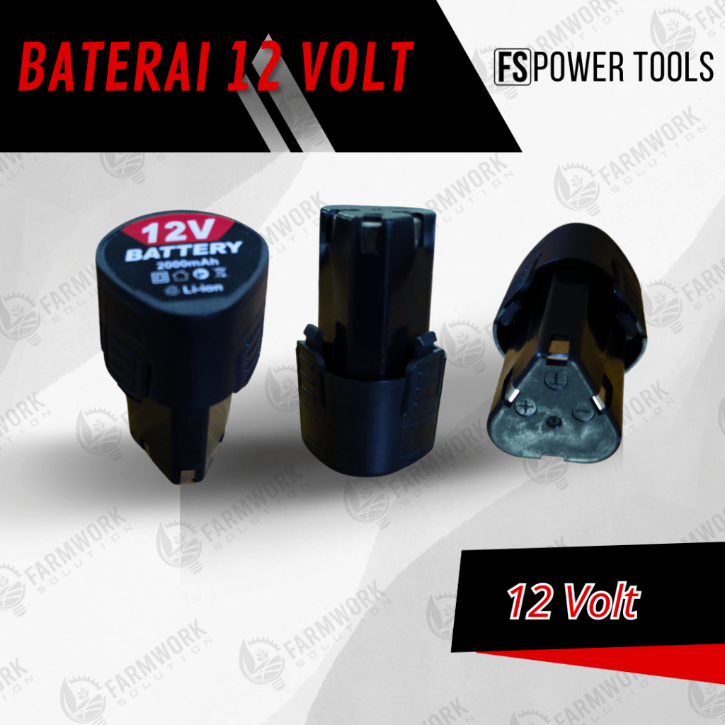 Baterai dan Cas  Mesin Potong Rumput 24 Volt dan 12 Volt