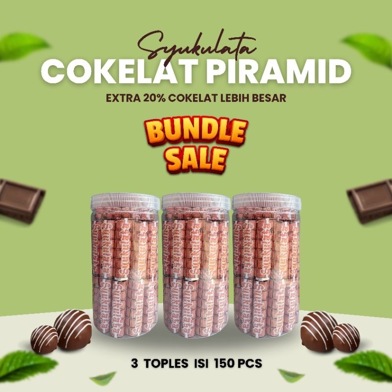 

COKELAT PIRAMID 3 TOPLES ISI 150 PCS MERK SYUKULATA