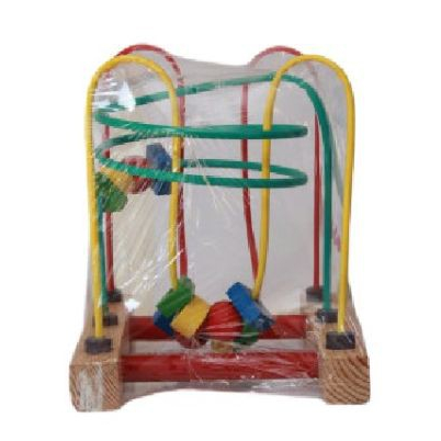 HAULA TOYS | Mainan Edukasi, Mainan Kayu, Mainan Pelatih Konsentrasi, Belajar Alur, Wire Game 3 Line