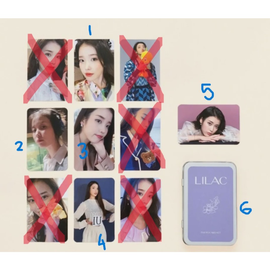 [READY STOCK - SHARING] IU LILAC PHOTOCARD SET OFFICIAL MD