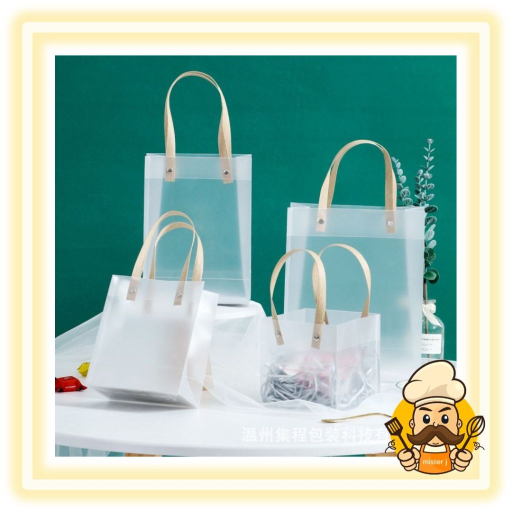 

Tas Mika PVC Doff Transparan / Tas Hampers Souvenir Goodie Bag Ulang Tahun Lebaran Imlek Natal Premium