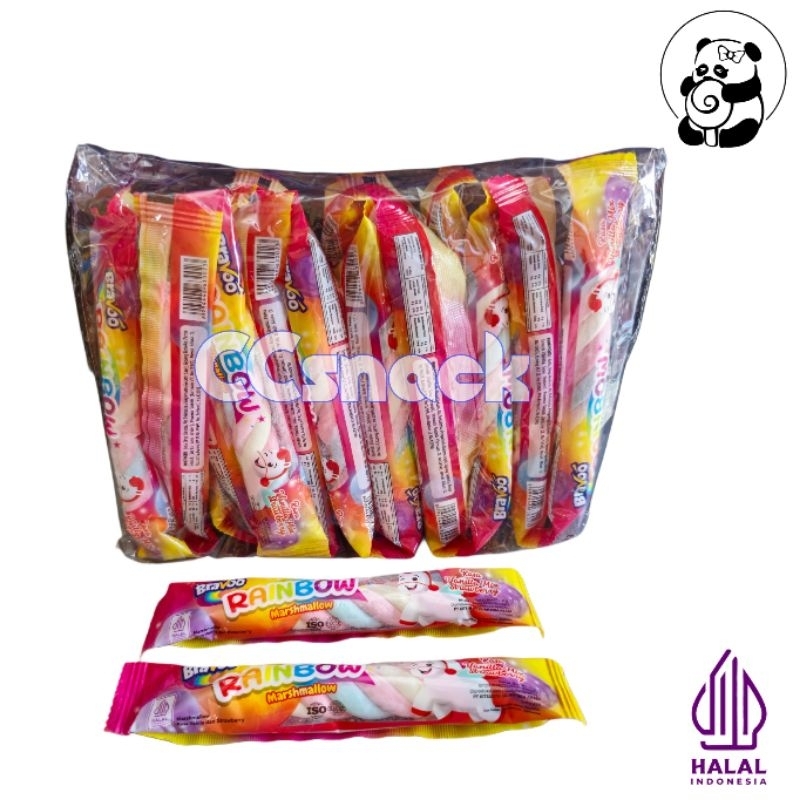 

BRAVOO RAINBOW MARSHMALLOW PAK ISI 20