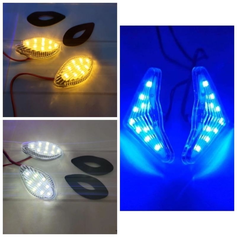 lampu sein tempel mini oval segitiga sein tempel motor mini led lampu sein tempel motor oval segitig