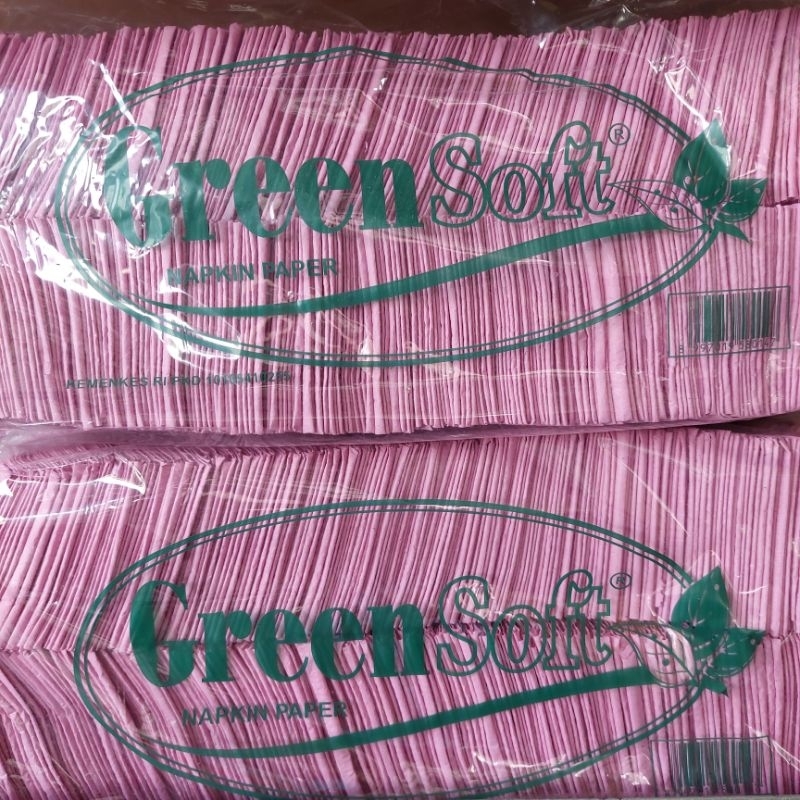 Tissue Makan Green Soft Potong Lipat isi 400 Lbr