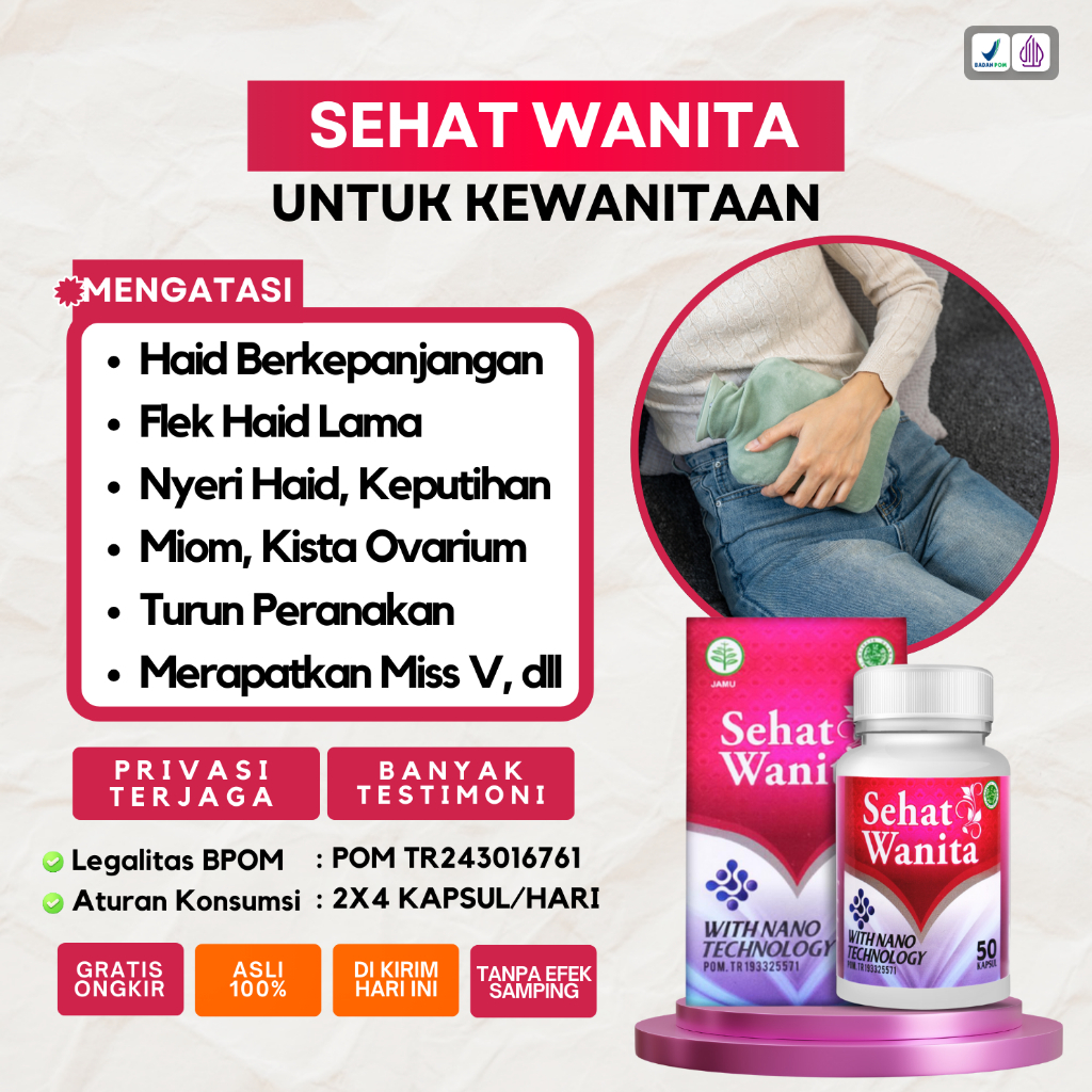 Obat Herbal Darah Haid yang keluar berlebihan - Menghentikan Haid Berkepanjangan Sehat Wanita