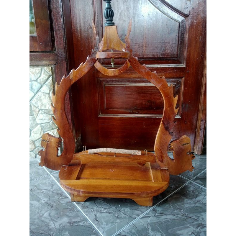 sangkar layang perkutut, kutilang, derkuku,puter pelung kayu jati finising plitur