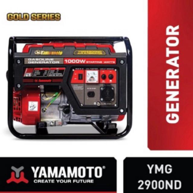 Generator Listrik 1000 Watt YAMAMOTO Genset Gold Series YMG 2900 ND