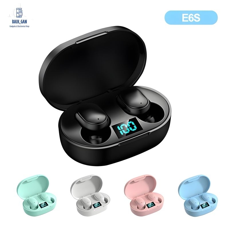 TWS E6s Earbuds Wireless Nirkabel Bluetooth 5.3