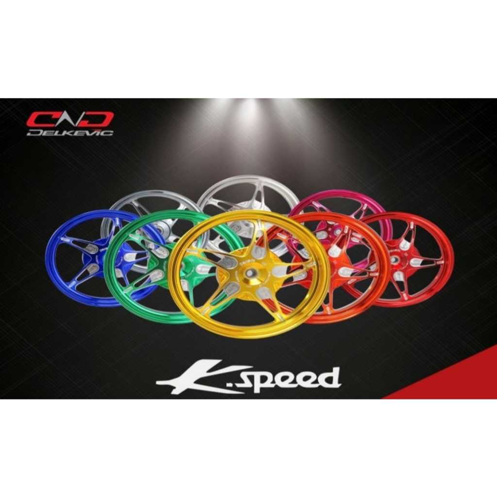 Velg DND Delkevic KSpeed Beat/Vario110/Scoopy Ring 14/Genio ring 14/Spacy ring 14 Ungu/Hitam/Biru/me