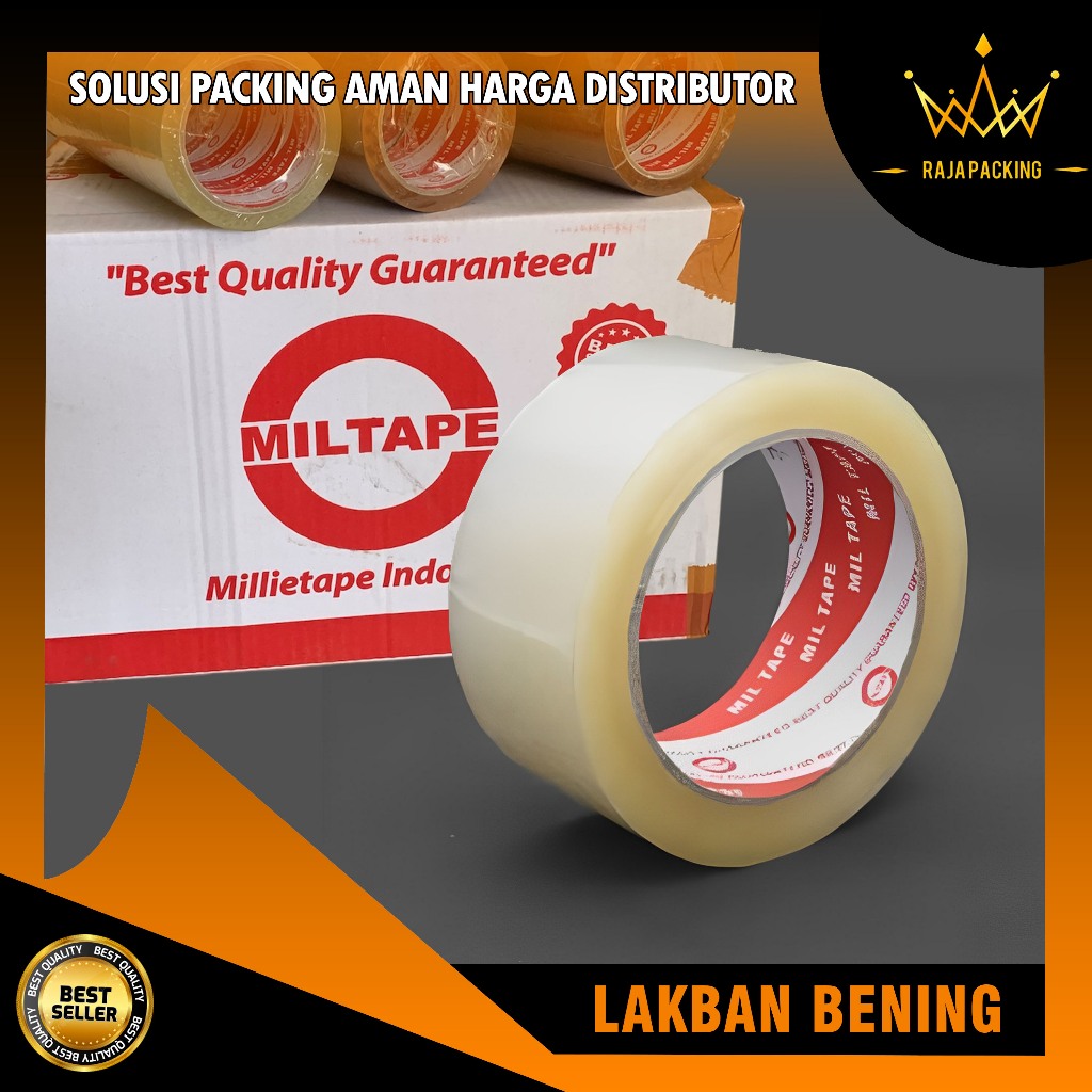 

Lakban Bening Dan Cokelat 100yard x 48mm Bisa Bayar Di Tempat