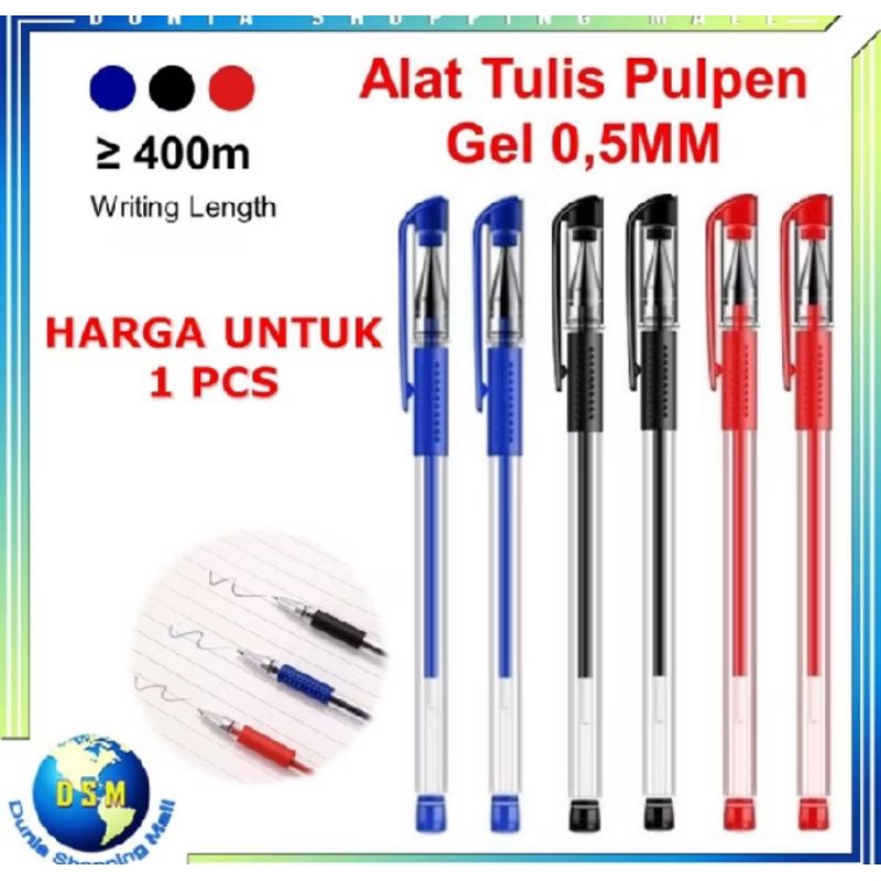

ALAT TULIS PULPEN GEL 0.5 MM HITAM
