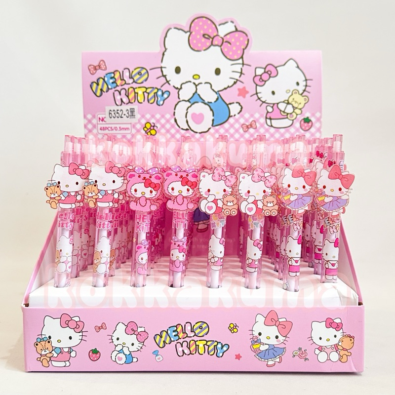 

( KKM ) PAKET HEMAT 1 box Pen Gel Karakter isi 48 Pcs Jual per Box