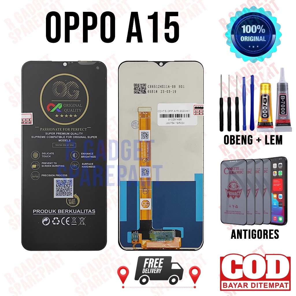 Lcd Oppo A15 Original OEM Quality Lcd Touchscreen Oppo A15  Fullset