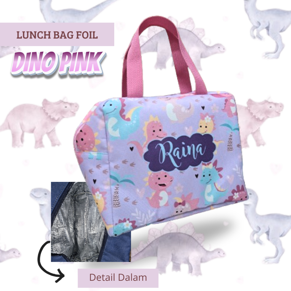 LUNCHBAG FOIL/LUNCHBAG/LUNCHBAG ANAK/LUNCHBAG KARAKTER/LUNCHBAG COSTUM/TAS BEKAL ANAK/TAS BEKAL NAMA