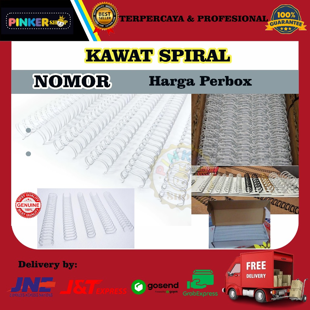 Jilid Spiral Kawat A4 7/8 putih Kawat Spiral Jilid Buku Agenda Kawat Spiral Ring Binder Kawat Spiral